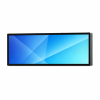 Écran LCD Bar 24 pouces 350 nits 1920 x 360 avec entrée optionnelle pour affichage d'informations de centre de transport professionnel
