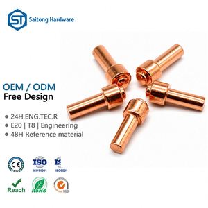 Rivets à queue cylindrique orange en cuivre massif sur mesure 0,125, certifiés ISO9001, non standard, classe 6, finition brillante, industriels - Product Image 1