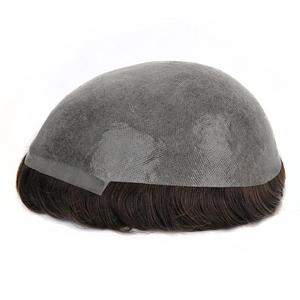Tupé de <span class=keywords><strong>Cabello</strong></span> Humano Virgen Indio Liso con Lazo en V, Superfino de 0.03-0.04mm, <span class=keywords><strong>para</strong></span> <span class=keywords><strong>Hombre</strong></span>, 8X10, Totalmente de <span class=keywords><strong>Cabello</strong></span> Humano, PU - Product Image 1