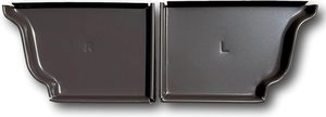 Bouchon d'extrémité robuste en aluminium estampé pour caniveau de drainage, accessoire résistant aux intempéries pour <span class=keywords><strong>gouttière</strong></span> de 5 et 6 pouces - Product Image 2