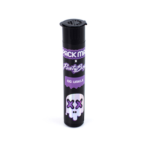 PACK MAN x PartyBoy Dry <b>Herb</b> <b>Grinder</b> Plastic Round Storage Tube Modern Style Skull Design - Product Image 4