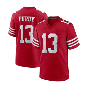 Nueva Colección San 49 Rivalries # Leal # 13 Purdy # 23 McCaffrey # 54 Camisetas de Fútbol Americano Cosidas <span class=keywords><strong>Warner</strong></span> de Primera Calidad - Product Image 4