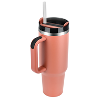 Gobelets isothermes en gros, 40 oz, pour l'aventure et les voyages, en acier inoxydable, isolés sous vide, avec poignée