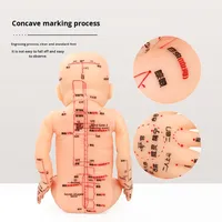 Modèle de poupée d'entraînement au massage pour enfants, modèle de points d'acupuncture du corps entier, PVC réaliste, 50 cm, formation au massage pour bébés, maternité, enseignement