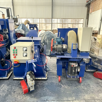 Décapeuse à billes industrielle pour surfaces en acier, équipement mobile de sablage pour la décapage de la rouille des structures en acier