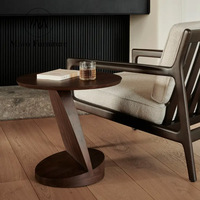 Meubles design créatifs modernes, table d'appoint ronde en bois massif, table de salon, table de café, chaise longue, petite table à thé