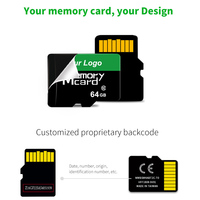 Tarjeta de Memoria Mini TF de 64 GB, 100 % Original, Capacidad Completa, Tarjeta SD de 8 GB para Reproductor de Video 4K, Cámara Deportiva para Drones