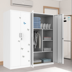 Armario Ke Lan de 1000 mm de Ancho, Color Blanco Puro, Puerta Corredera con Cerradura, Fácil de Montar, Ahorra Espacio - Product Image 4