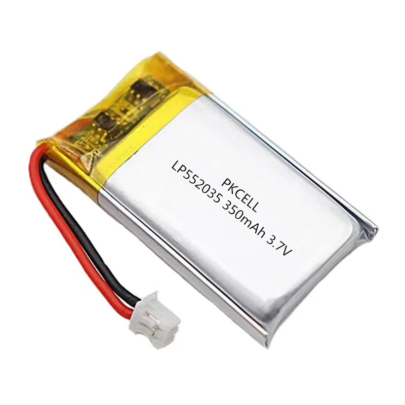 Lp552035 3.7v 350 mah ली आयन बहुलक ली पो 350 mah बैटरी 3.7v 552035 के साथ UN38.3