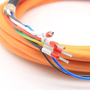Equipo de clasificación automatizada Cable conector de servomotor <span class=keywords><strong>M23</strong></span> de 6 pines Chaqueta naranja altamente flexible - Product Image 2