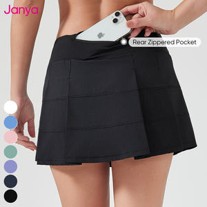 Janya kadın Golf ve Yoga etek nefes hızlı kuru spor spor 2 in 1 pilili Mini tenis aşınma etek ile güvenlik şort - Product Image 4