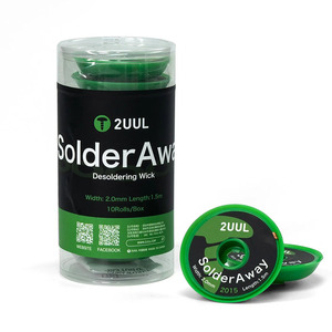 2uul dw11 Hàn đi Desoldering Wick 2015 10 cuộn/hộp cho điện thoại di động PCB Bo mạch chủ Hàn sạch Desoldering Braid công cụ - Product Image 1
