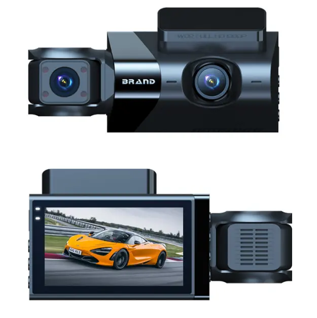 क्रॉस बॉर्डर-बॉर्डर 3 कैमरा 3 रिकॉर्ड तीन हाई-डेफिनिशन कार 1080 फ्रंट और रियर कार के सामने की तस्वीर को उलट कर रहे हैं।