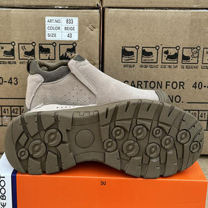 LIGHT BEARER 833 <span class=keywords><strong>Scarpe</strong></span> <span class=keywords><strong>Antinfortunistiche</strong></span> in Pelle Scamosciata con Punta in Acciaio e Isolamento Dielettrico, Stivali da Lavoro Traspiranti con Fodera in Rete e Suola in Gomma per Uomo - Product Image 5