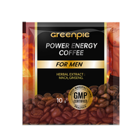 Complément alimentaire à base de plantes pour la puissance masculine, extrait d'épimède, de ginseng et de maca, herbes saines, café noir instantané à la maca pour hommes