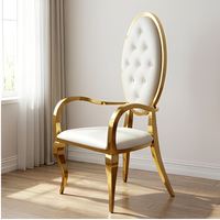 Chaise de salon moderne, légère, durable et confortable en acier inoxydable pour la maison, le bureau, l'appartement, l'hôtel, la salle à manger
