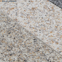 Protection hautement efficace, revêtement de façade de bâtiment en texture granit, pierre artificielle décorative, panneau mural extérieur, extérieur