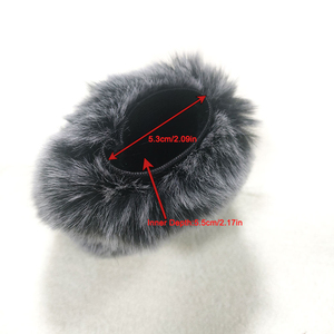 Filtro de Micrófono, Cubierta de <span class=keywords><strong>Peluche</strong></span> para Micrófono, Protector de Viento, Reductor de Ruido, Escudo de Viento - Product Image 6