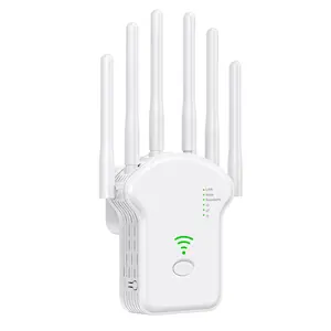 Factory Price 1200Mbps WiFi Repeater Dual Band 6 Antennas 1200Mbps Wireless Signal Range Extender Booster