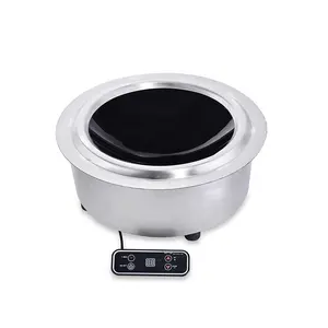 All Electric Cooking Insert Electric Wok Cooker 5000 Watt Induction Cooktop Touch panel 220V Supper Power Induction Cooktops