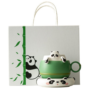 Papa <span class=keywords><strong>ours</strong></span> Floral européen tasse à thé en céramique ensemble mignon PC bureau tasse à eau filtre <span class=keywords><strong>Latte</strong></span> comprend caboteur boîte-cadeau pour les parties <span class=keywords><strong>de</strong></span> thé - Product Image 5