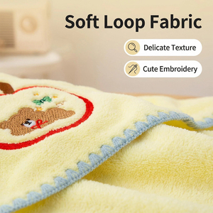 Ensemble de serviettes de bain pour femmes motif ours mignon, absorbant l'eau, pour la maison, avec serviettes de toilette pour adultes, lingettes pour cheveux et bonnet de séchage des cheveux, ensemble trois pièces - Product Image 6