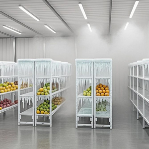 ห้องเย็นกันสนิม4/5ชั้นสำหรับโรงแรมห้องครัวพลาสติกเคลือบผงปรับความสูงได้เป็นมิตรกับสิ่งแวดล้อมทนทานเก็บเข้าลิ้นชัก - Product Image 2