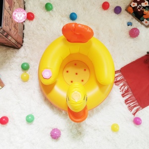 Yellow PVC <b>Inflatable</b> Duck Chair for Kids-Indoor/Outdoor Use Hotel & Kitchen Compatible Gym & Dining Friendly with Music Feature - Product Image 6