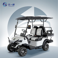 Voiturette de golf électrique 4 places 72V 2+2 passagers, buggy de golf tout-terrain en promotion