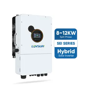 Onduleur hybride à phase divisée Lovsun 5KW 8KW 10KW 12KW prix de l'onduleur solaire hybride version américaine