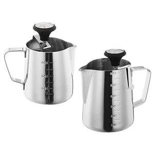 OEM <span class=keywords><strong>caffè</strong></span> Espresso caraffa latte e <span class=keywords><strong>caffè</strong></span> alligatore per la schiuma di latte per il Barista brocca per tazze artistiche per schiumare il termometro brocca - Product Image 1