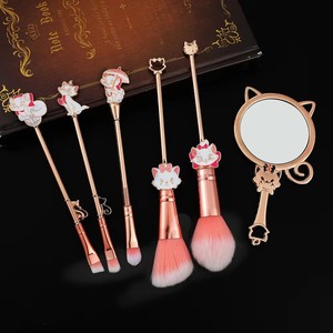 Ensemble de 5 pinceaux de maquillage mignons Marie Cat, rose gold, pinceaux de maquillage anime, pinceau à poudre, pinceau à fard à paupières, pinceau pour le visage, pinceau pour le fond de teint - Product Image 5
