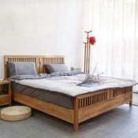 Neues Bettgestell im chinesischen Stil aus hochwertigem Massivholz, 70 Zoll Doppelbett, Queen-Size, Schlafzimmermöbel