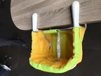 Verstellbarer schneller Tischs tuhl Baby hochstuhl Sicherer Haken am Hochstuhl Klappbarer flacher Stauraum Abnehmbarer tragbarer Babynahrung ssitz