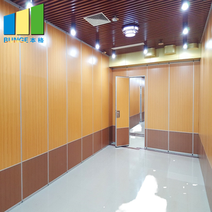 Thương mại cách âm MDF gỗ trượt tường phân vùng cửa âm thanh có thể hoạt động phân vùng - Product Image 1
