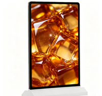 Boîte lumineuse LED A4 en acrylique rechargeable à brancher, double face, haute luminosité, résistante aux intempéries, pour affichage de menus et publicité sur table