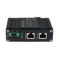 Injecteur PoE industriel 2.5G 60W 12 ~ 48VDC prise en charge de l'entrée d'alimentation 10/100/1000/2.5G Base-TX indicateurs LED pour les diagnostics PoE