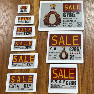 2.4GHz ble api spi system 2.9 inch electronic shelf label etiqueta prateleira eletrônica epaper e ink display digital price tags - Product Image 1