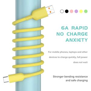 Câble USB <span class=keywords><strong>V8</strong></span> Micro USB Type-C en silicone souple à charge rapide pour Android et iPhone – Vente en gros - Product Image 3