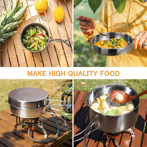 Pentole da esterno <span class=keywords><strong>set</strong></span> di pentole da cucina, accessori fornello <span class=keywords><strong>set</strong></span> di pentole da campeggio, <span class=keywords><strong>set</strong></span> da cucina da campeggio - Product Image 6