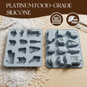Molde de silicona con temática escolar para pasteles, jabón, chocolate, hielo, molde para hornear hecho a mano, empaque en bolsa OPP - Product Image 3