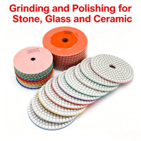 Disques de polissage auto-adhésifs (PSA) pour marbre, granit, quartz, pierre, pour meuleuse d'angle, ronds, 100 mm