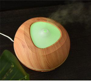 Điện siêu âm độ ẩm không khí với hạt gỗ thiết kế tinh dầu supportable khuếch tán cho nhà sử dụng bảo hành 1 năm - Product Image 1