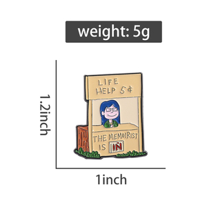 Hài Hước truyện tranh hàng ngày cuộc sống giúp các memoirist là trong Men <span class=keywords><strong>pins</strong></span> phim hoạt hình dễ thương Manga vai trò trâm cài quần áo ve áo huy hiệu đồ trang sức quà tặng - Product Image 6