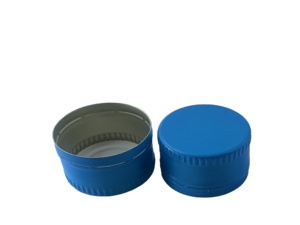 Tapón de Botella de Aluminio Bengo Pequeño <span class=keywords><strong>Azul</strong></span> de 28 mm, Antiderrames, Fácil de Abrir, 1.8 g, para Botellas de Vidrio de Aceite de Oliva, Más Vendido - Product Image 2