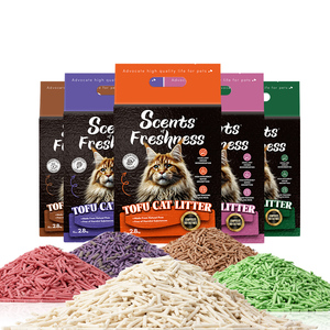 Produttori all'ingrosso di alta qualità degradabile e incrostato di Tofu lettiera per gatti pura naturale lettiera per gatti bassa polvere senza sabbia per gatti - Product Image 1
