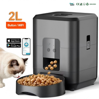 Distributeur automatique intelligent 2L pour chiens, à alimentation solide, programmable, avec contrôle quantitatif via application, bol portable pour animaux de compagnie