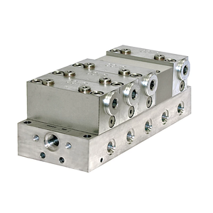 Alimentateur modulaire Vogel <span class=keywords><strong>PSG</strong></span> pour huile et graisse dans les systèmes de lubrification centralisée circulante SKF ProFlex Progressive et CircOil - Product Image 1