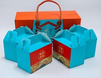 Boîte Cadeau de Gâteaux de Lune FENGMAI avec Assortiment de Noix, Faible Teneur en Sodium et en Matières Grasses, Emballage en Sac de 825g