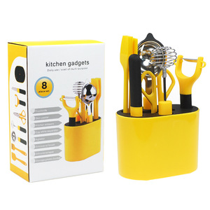 Accesorios de Cocina al por Mayor, Juego de Utensilios de Cocina de <span class=keywords><strong>5</strong></span> Piezas, Pelador de Acero Inoxidable, Rebanador de Verduras, Rallador de Melón - Product Image 1